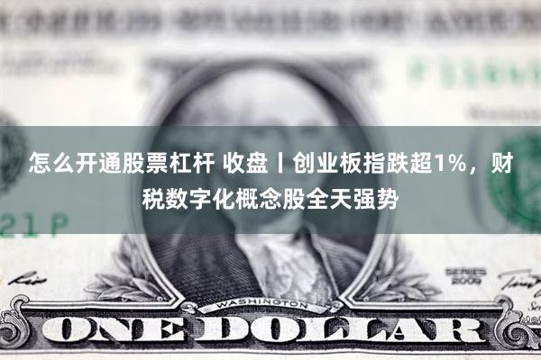 怎么开通股票杠杆 收盘丨创业板指跌超1%，财税数字化概念股全天强势