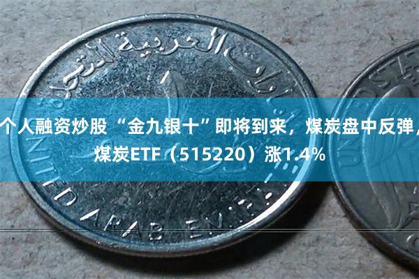 个人融资炒股 “金九银十”即将到来，煤炭盘中反弹，煤炭ETF（515220）涨1.4%